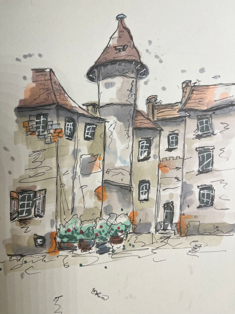 My project for course: Expressive Architectural Sketching with Colored Markers 12
