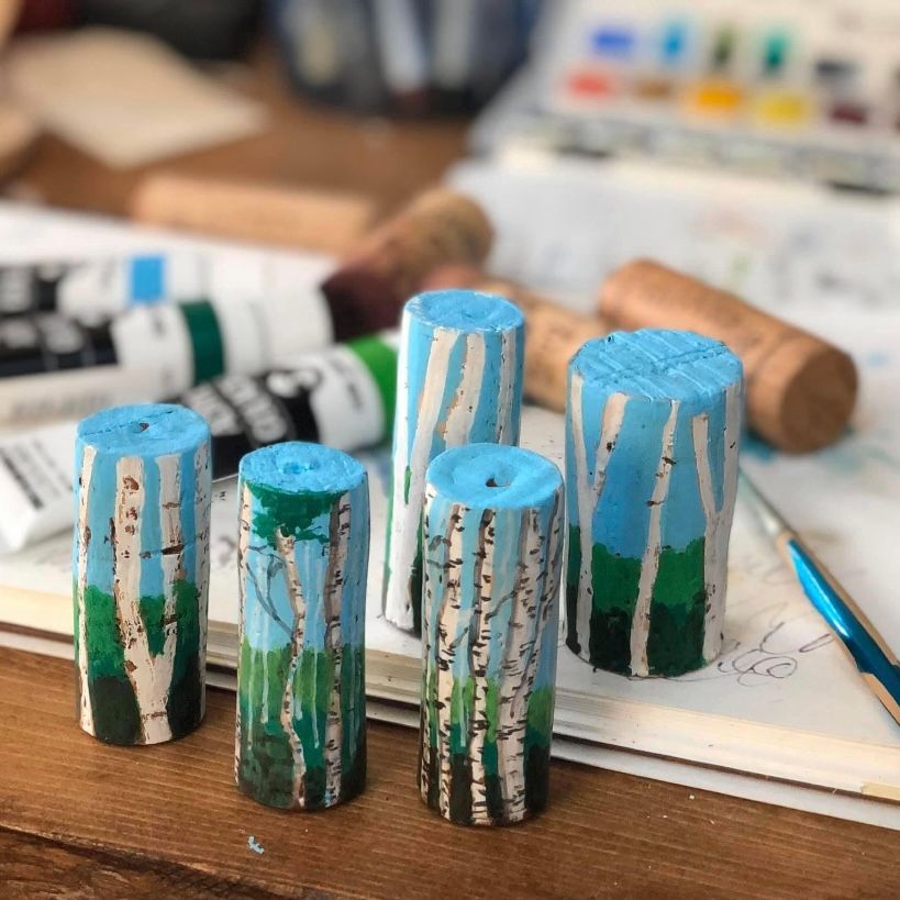 Painting Birches 2