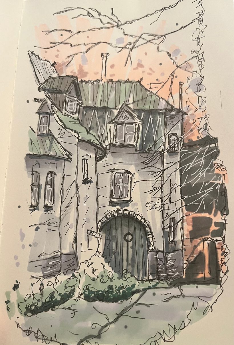 My project for course: Expressive Architectural Sketching with Colored Markers 12