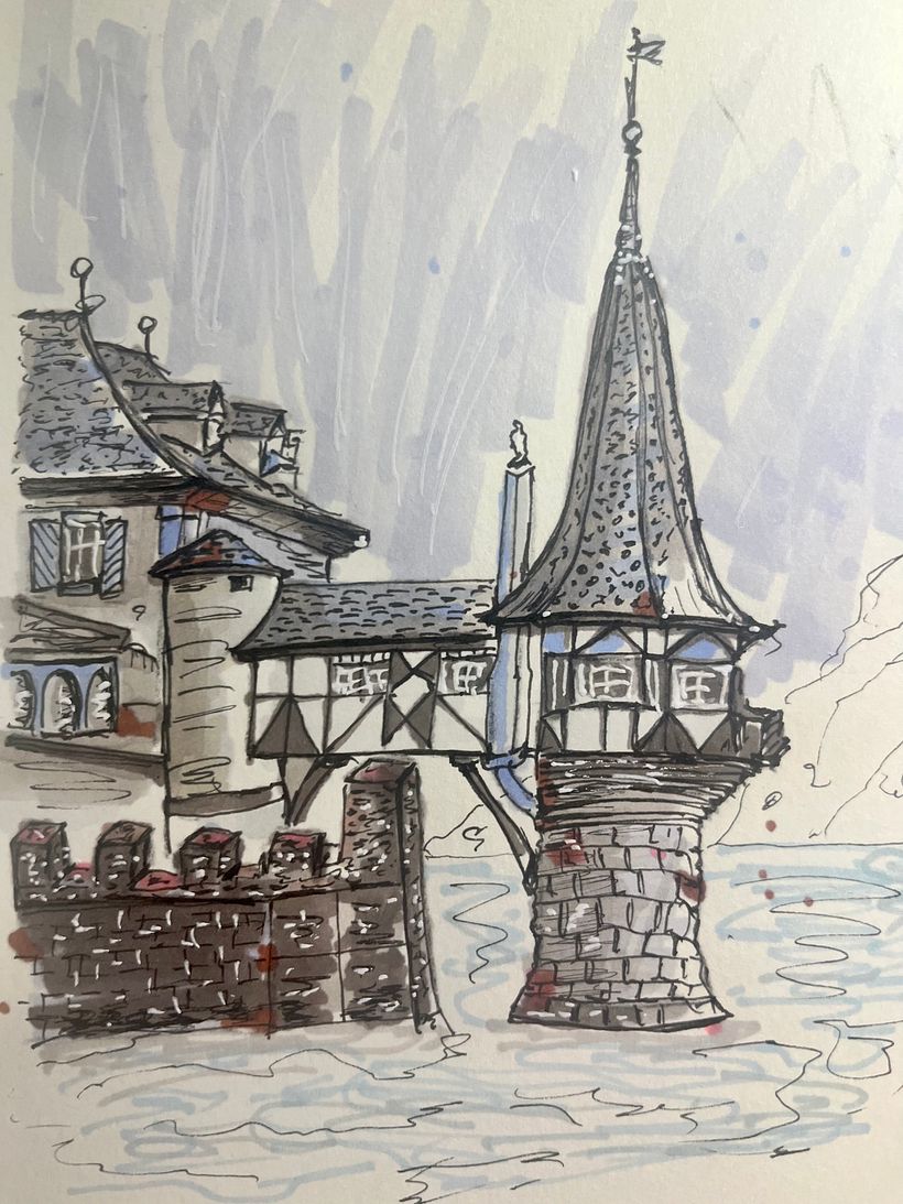 My project for course: Expressive Architectural Sketching with Colored Markers 13
