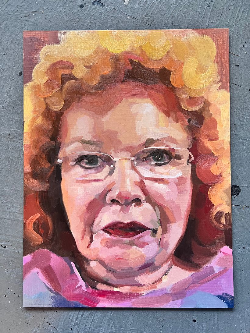 My first painting after the course
