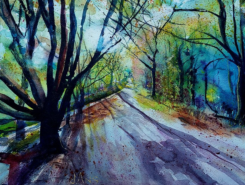 My project for course: Dreamy Watercolor Landscapes: Paint with Light 4