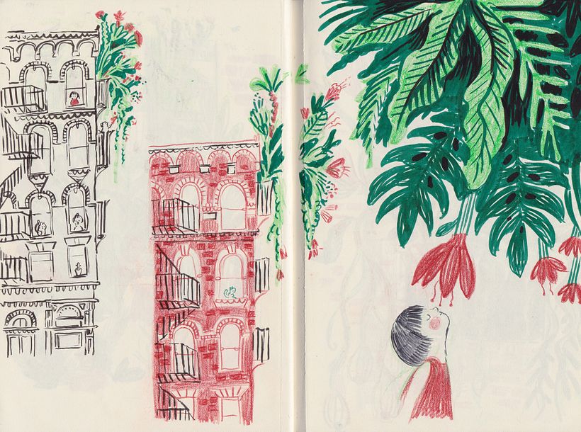 finding my way with this story through my sketches