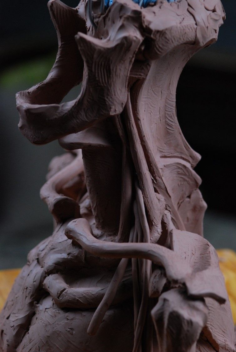 This unfinished Écorché (literally, “without skin”) investigates and enriches the artist's sculptural appreciation