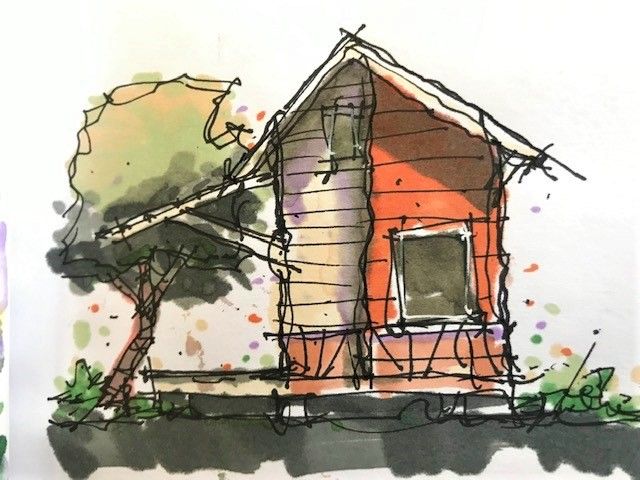 River House 2 - First warm up drawing from this course