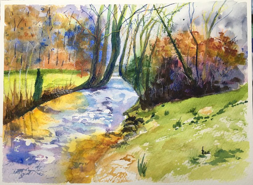 My project for course: Painting Realistic Watercolor Landscapes 3