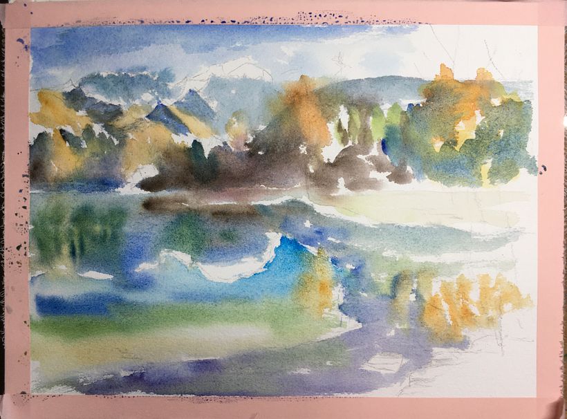 My project for course: Painting Realistic Watercolor Landscapes 6