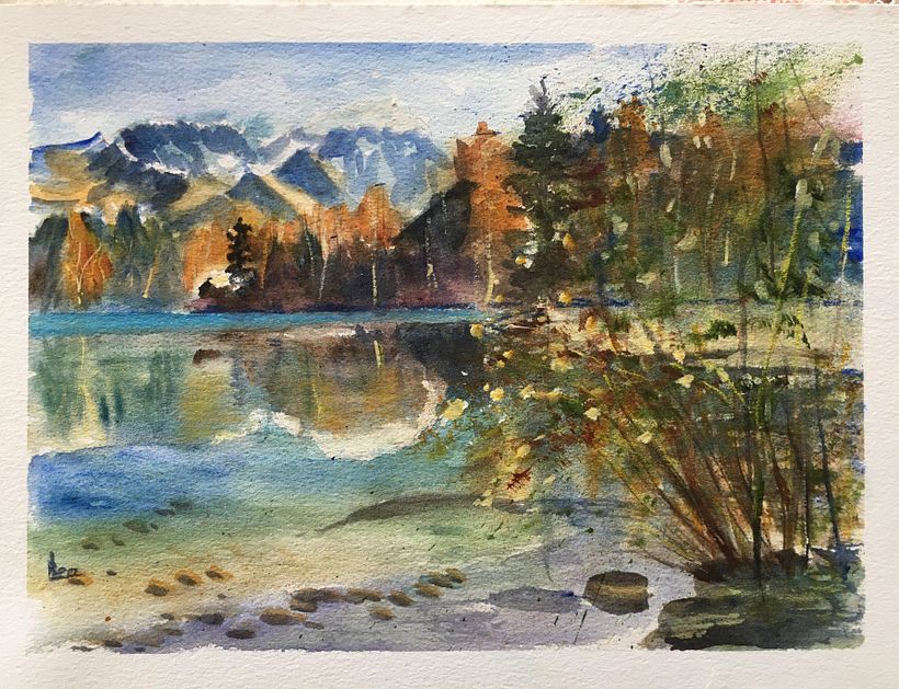 My project for course: Painting Realistic Watercolor Landscapes 7