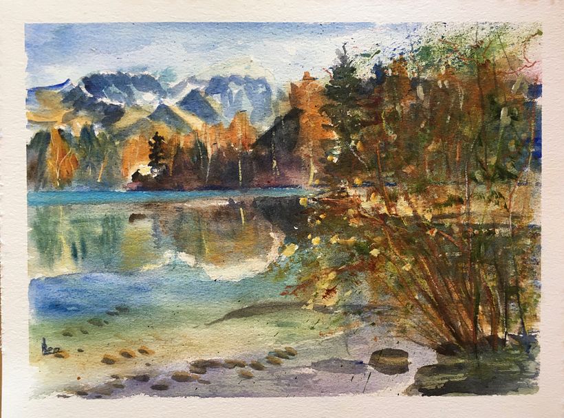 My project for course: Painting Realistic Watercolor Landscapes 8