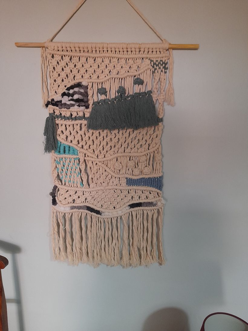 Mi proyecto del curso: Macraweave: combina macramé con técnicas de telar 3