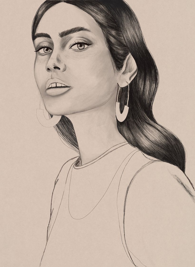 Meu projeto do curso: Retrato Ilustrado com Procreate 2