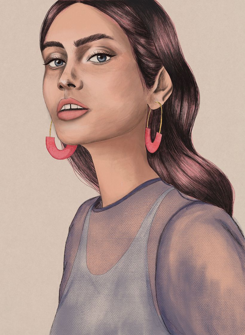 Meu projeto do curso: Retrato Ilustrado com Procreate 3