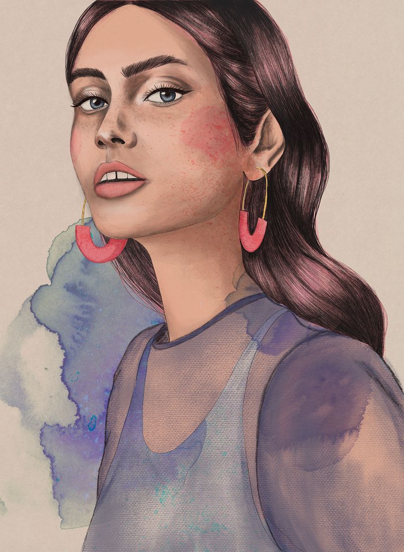 Meu projeto do curso: Retrato Ilustrado com Procreate 4