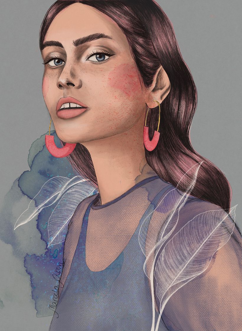 Meu projeto do curso: Retrato Ilustrado com Procreate 5