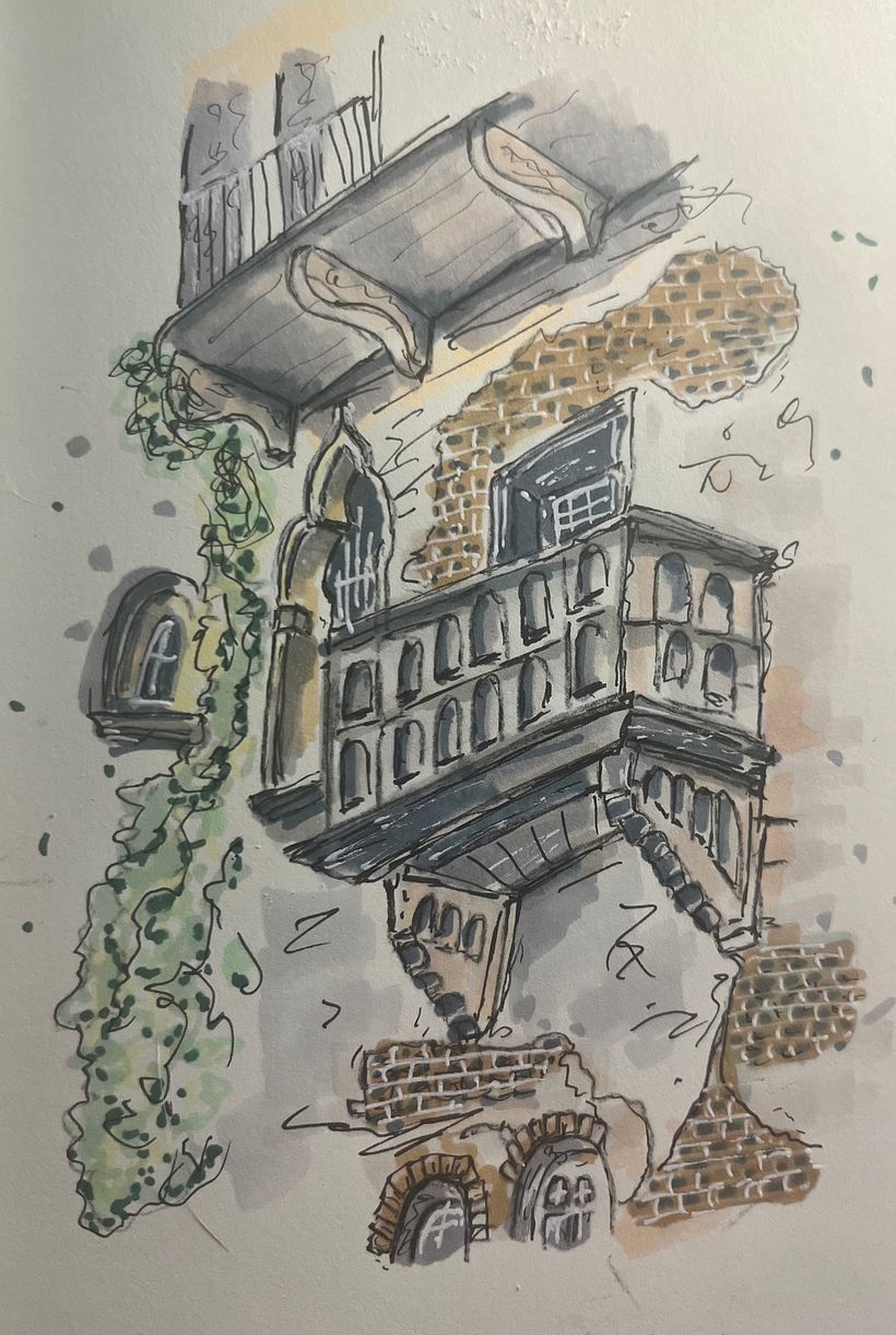 My project for course: Expressive Architectural Sketching with Colored Markers 14