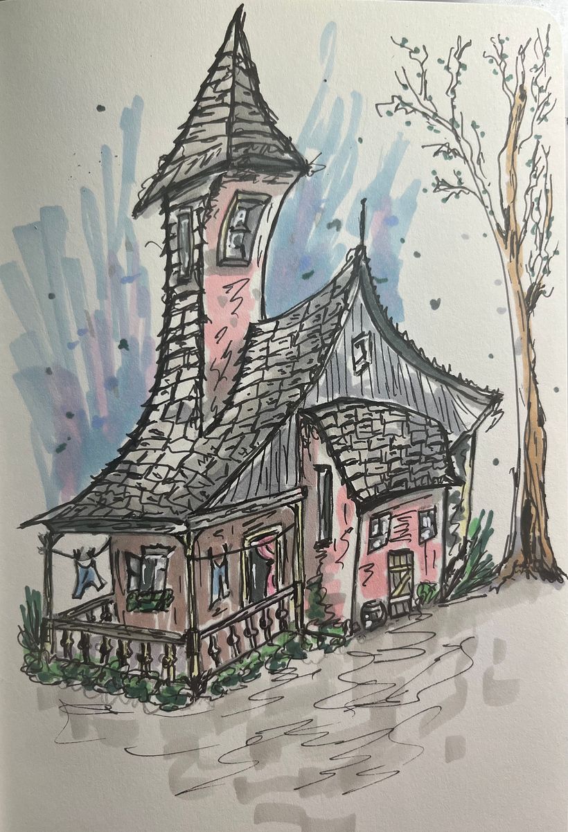 My project for course: Expressive Architectural Sketching with Colored Markers 16