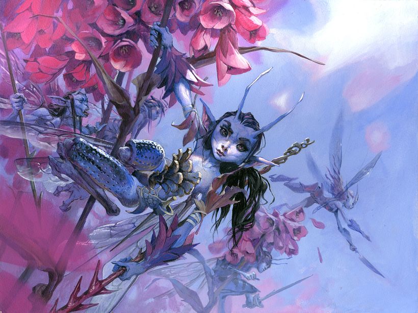 The finished Bitterblossom painting