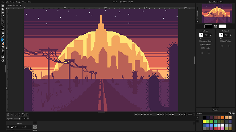Si quieres hacer pixel art, Pixelorama es una buena opción para comenzar!
