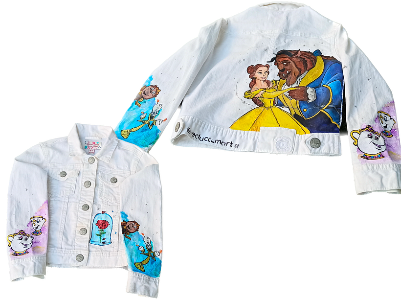 Customización textil personalizada- Bella y Bestia - Projektowanie dodatków