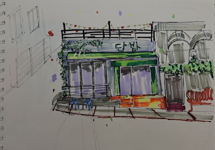 My project for course: Expressive Architectural Sketching with Colored Markers 4