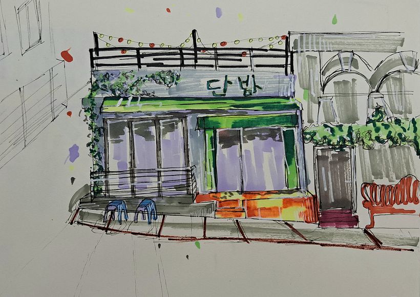 My project for course: Expressive Architectural Sketching with Colored Markers 5