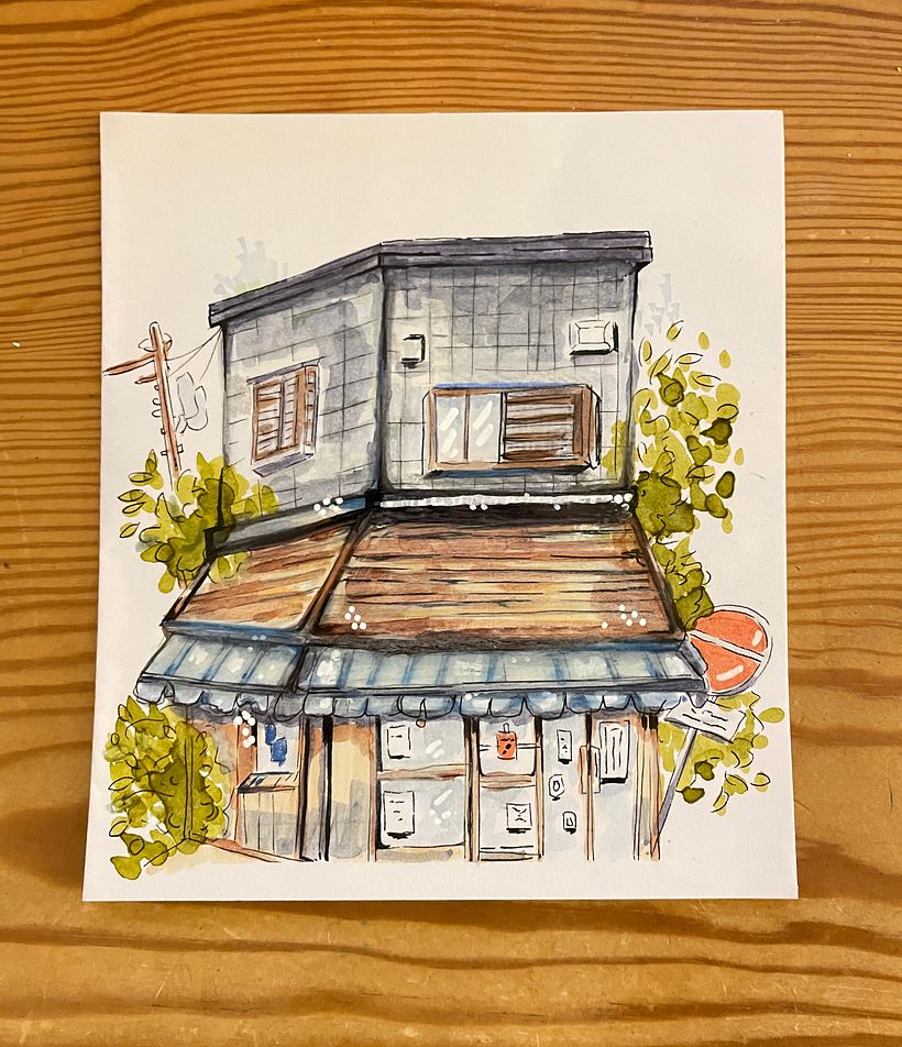 My project for course: Expressive Architectural Sketching with Colored Markers 4