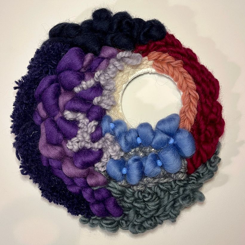 Mijn project van de cursus: Creëer kleurrijke rondgeweven wanddecoraties 2