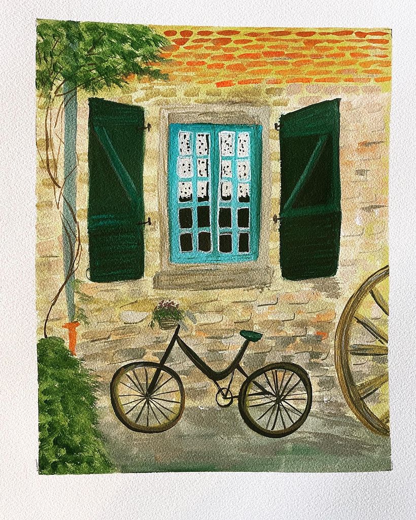 My project for course: Vibrant Urban Illustration with Gouache Paint 1