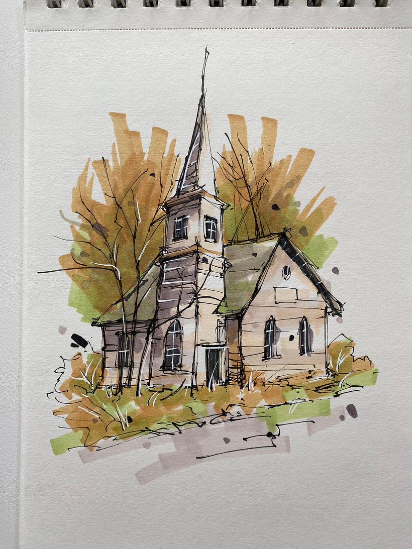 My project for course: Expressive Architectural Sketching with Colored Markers 2