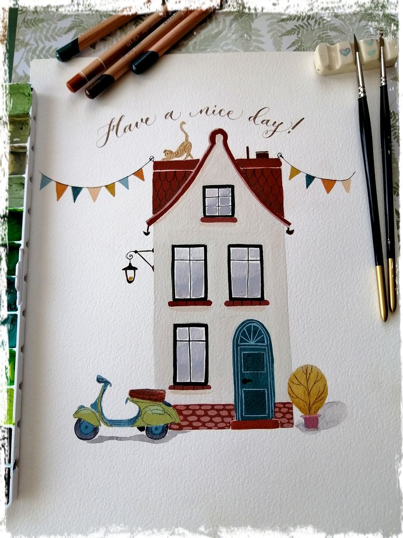 Mi proyecto del curso: Técnicas de gouache para ilustración 1