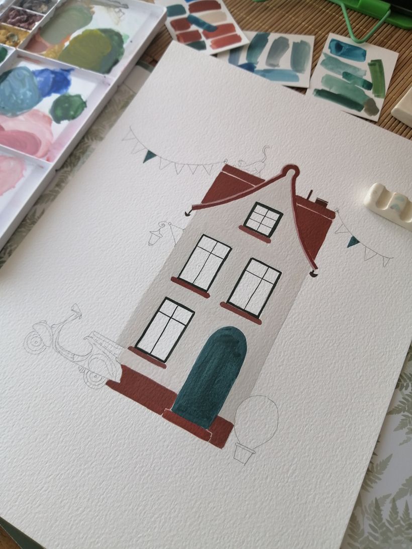 Mi proyecto del curso: Técnicas de gouache para ilustración 5