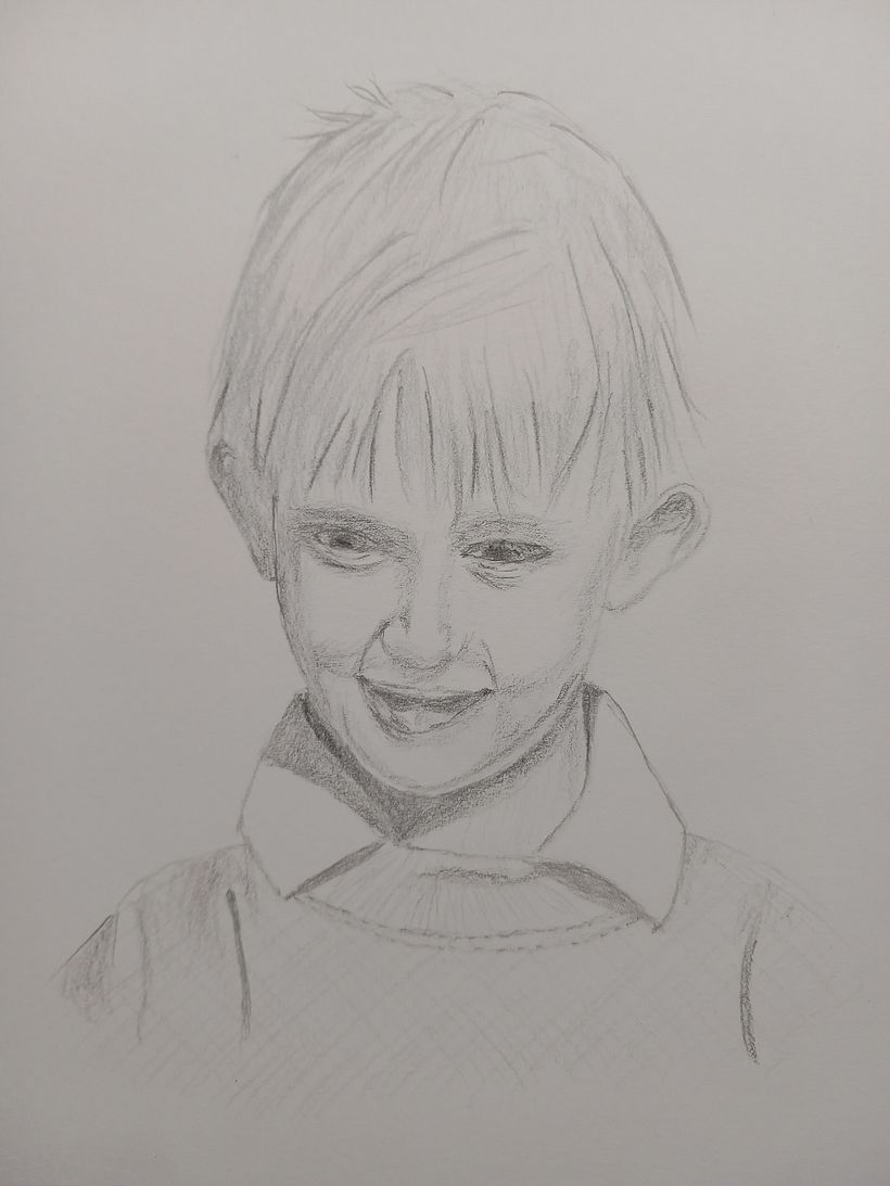 Quite happy with this one. Taken from photo. Cheated a little using tracing paper for main features.