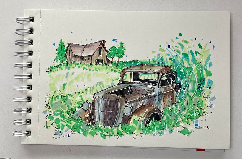 My project for course: Expressive Architectural Sketching with Colored Markers 3
