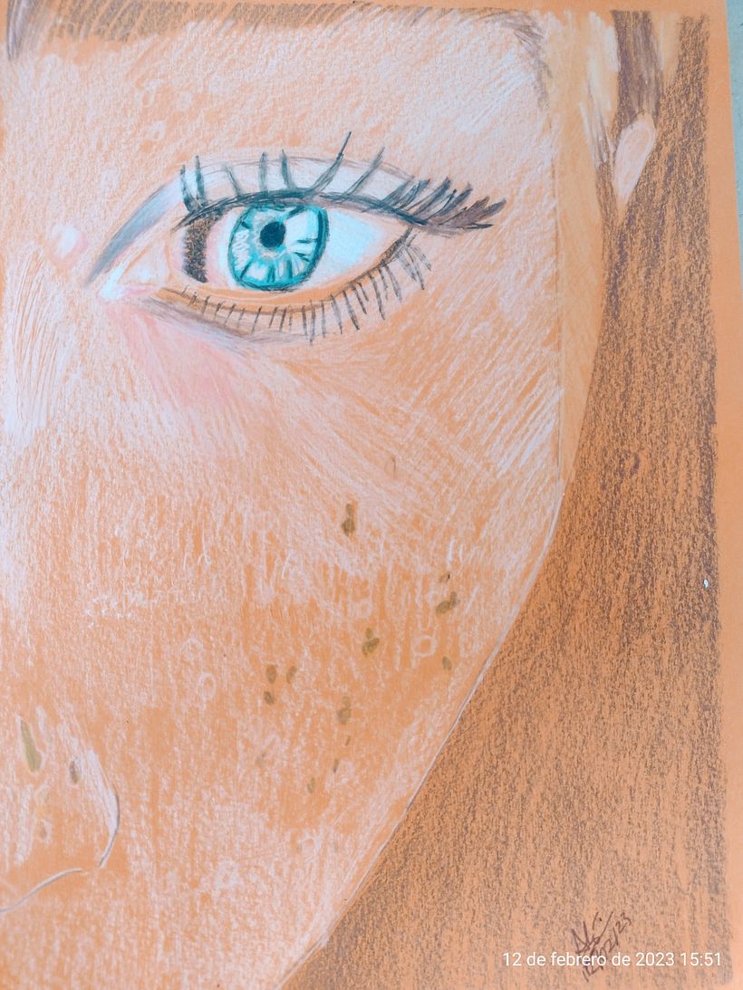 Mi proyecto del curso: Retrato realista con lápices de colores 2