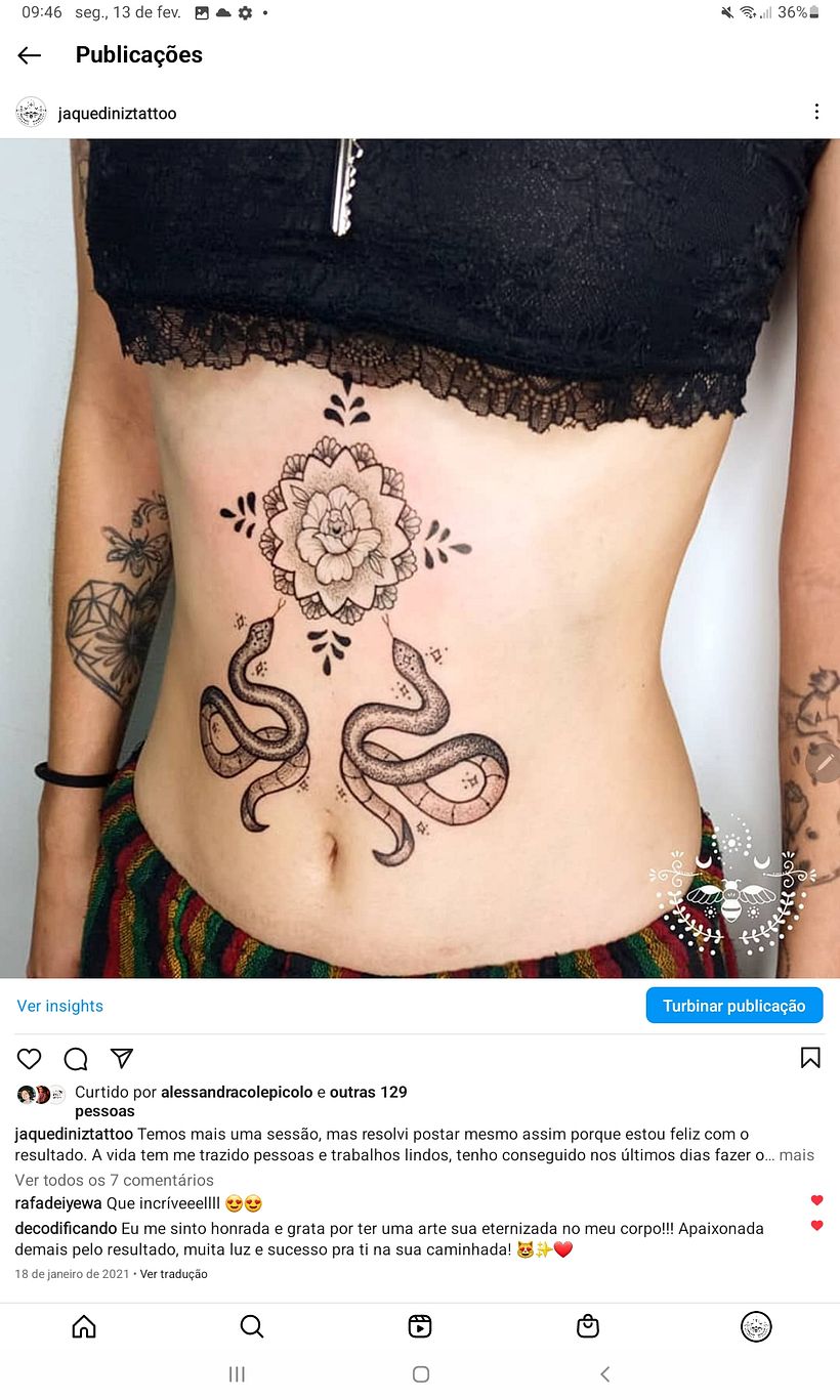 Meu projeto do curso: Desenho de tatuagem blackwork | Domestika, image size:820x1367