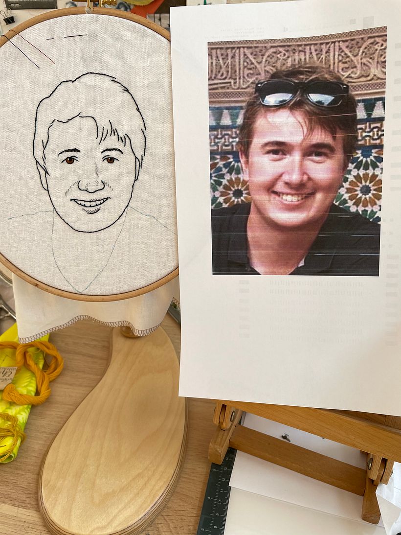 My project for course: Creation of Embroidered Portraits 3