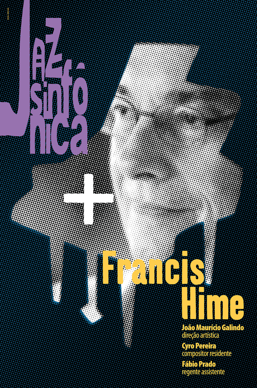Cartazes para orquestra Jazz Sinfônica, São Paulo 2