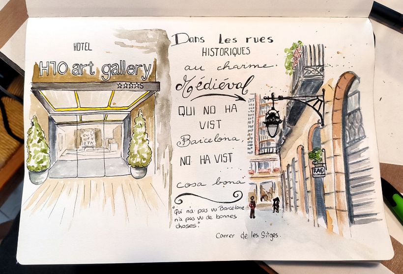  Carnet de voyage Barcelone  1