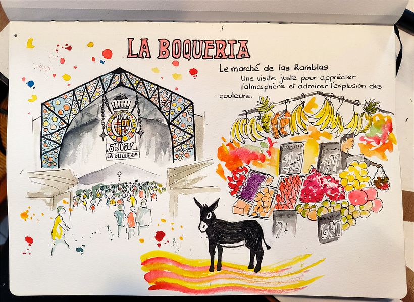  Carnet de voyage Barcelone  2