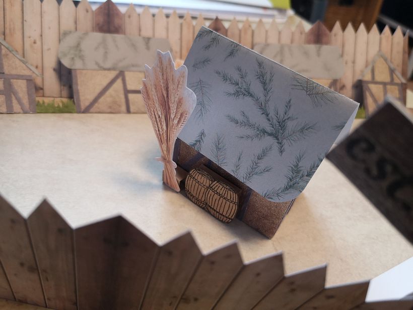 Depiction of Jamestown storage house