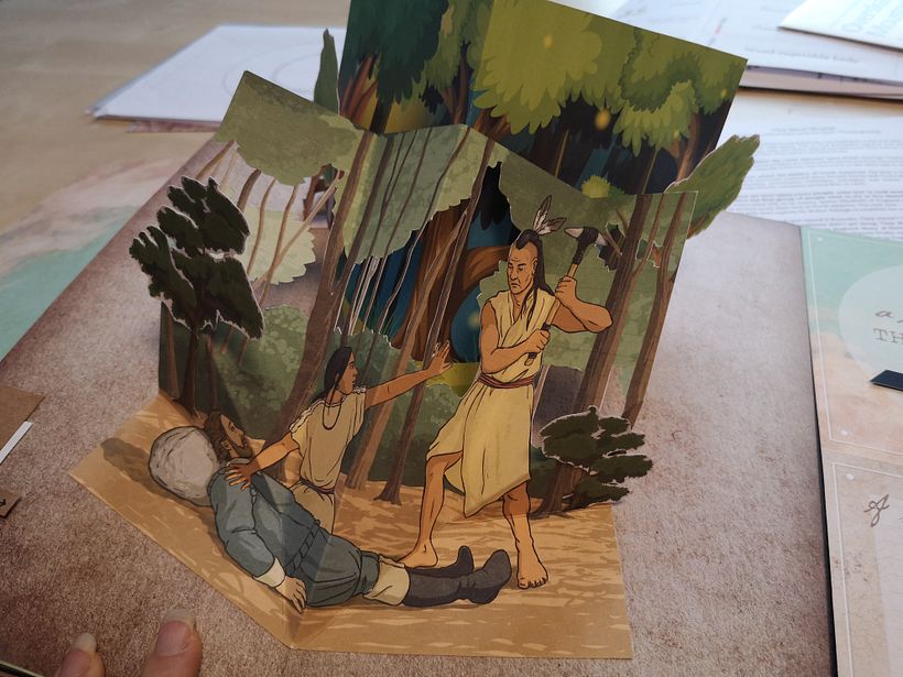 The story of Pocahontas saving John Smith. Of course, most of the well-known story is totally bogus.