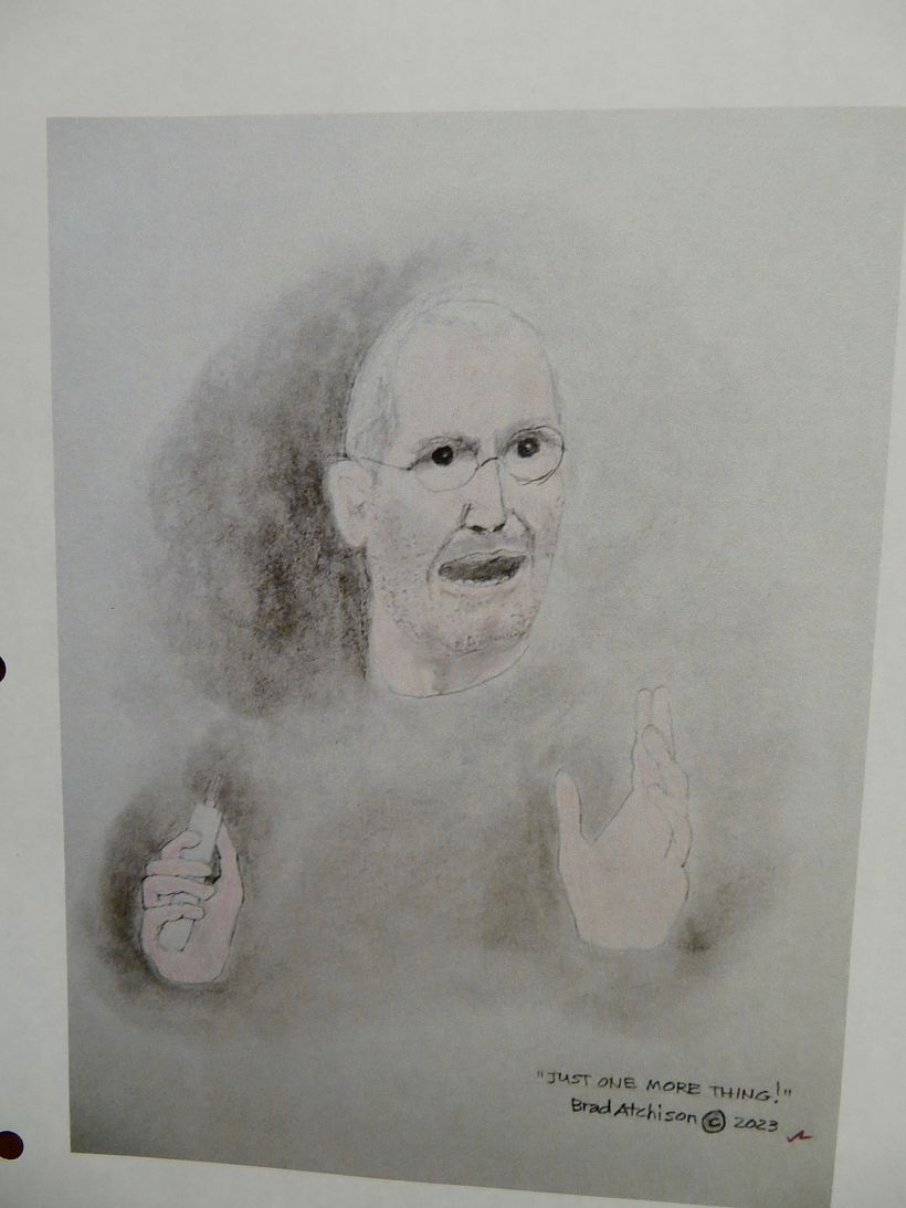 "Just One More Thing!": Slight colouration to the illustration © Brad Atchison 2023