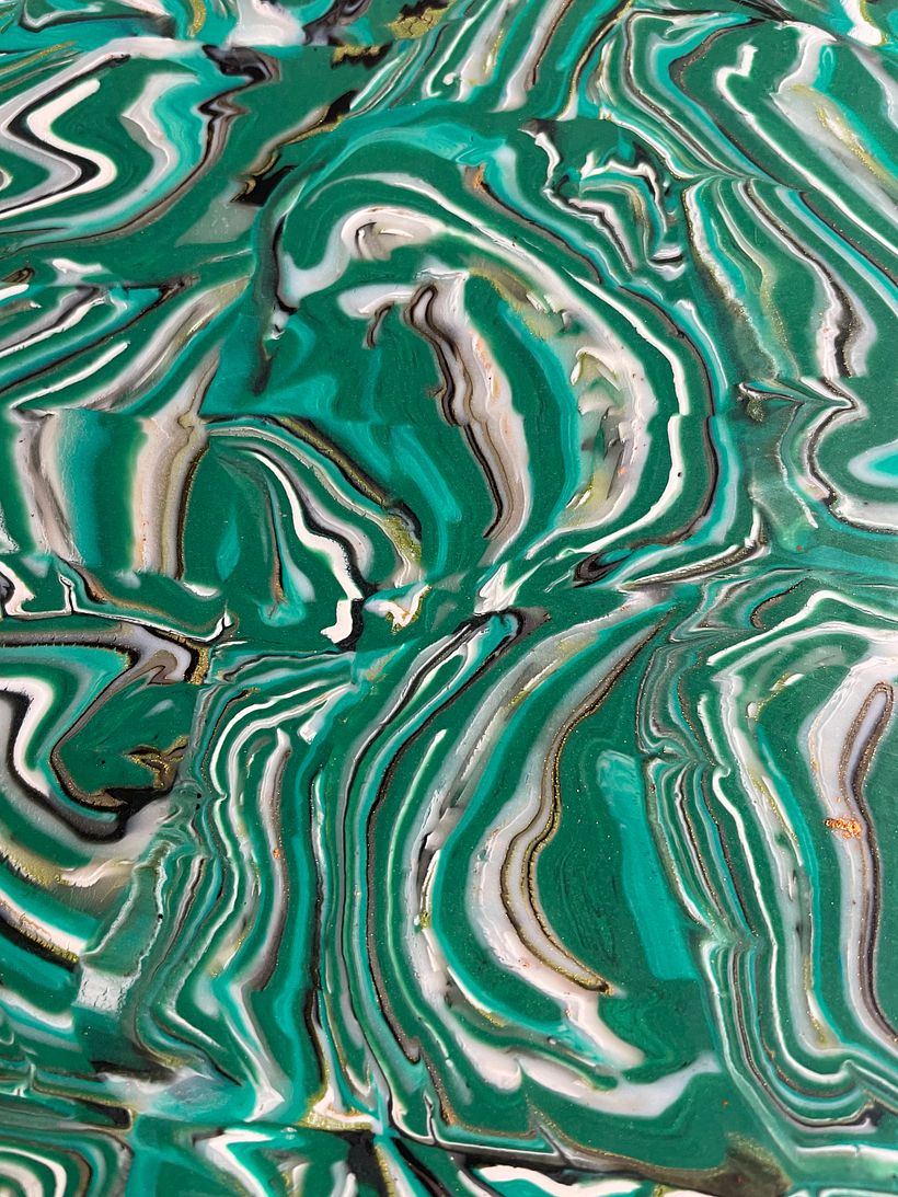 My project for course: Polymer Clay Earrings: Make Marbled Accessories 4