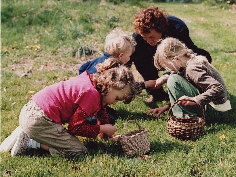 Foraging with the grandkids
