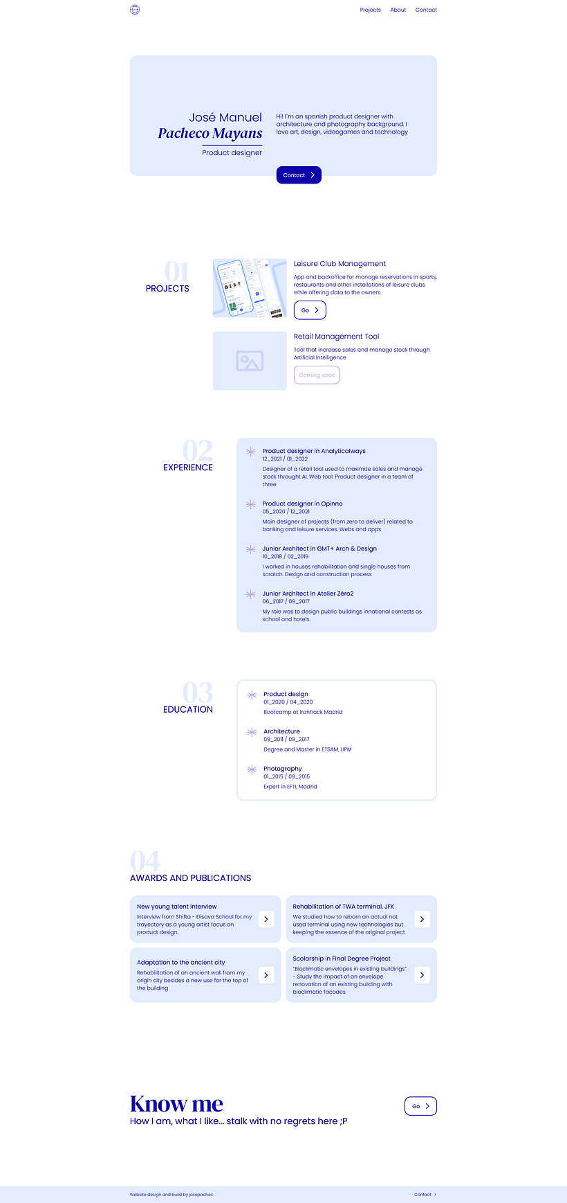 Home page