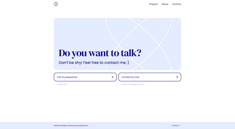 Contact page