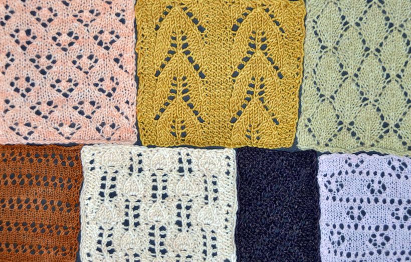Japanese and Shettland lace samplers