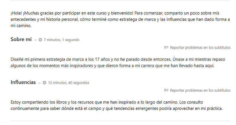 No puedo visualizar los videos de mi curso 1