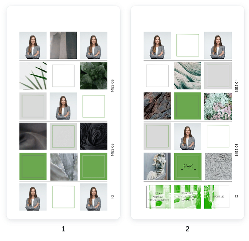My Insta grid - the text will appear in the coloured tables on the imgs, instead of my photos - new personal phts will appear