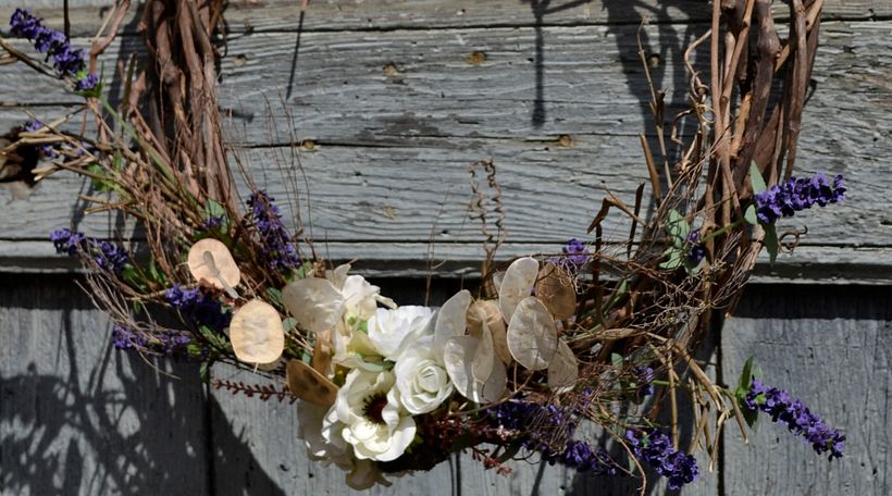 Il mio progetto del corso: Creazione di una ghirlanda con fiori secchi 4